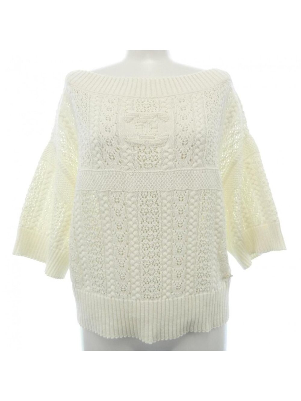 Chanel Knit Sweater White